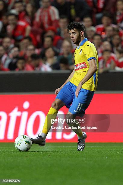 Arouca«s forward Ivo Rodrigues during the match between SL Benfica and FC Arouca at Estadio da Luz on January 23, 2016 in Lisbon, Portugal.