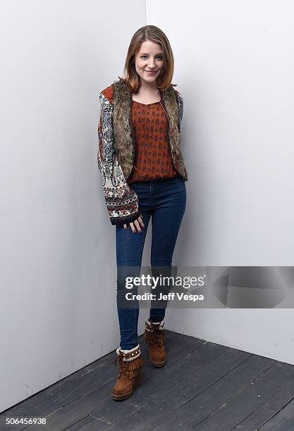 Actress Samantha Isler from the film "Captain Fantastic" poses for a portrait during the WireImage Portrait Studio hosted by Eddie Bauer at Village...