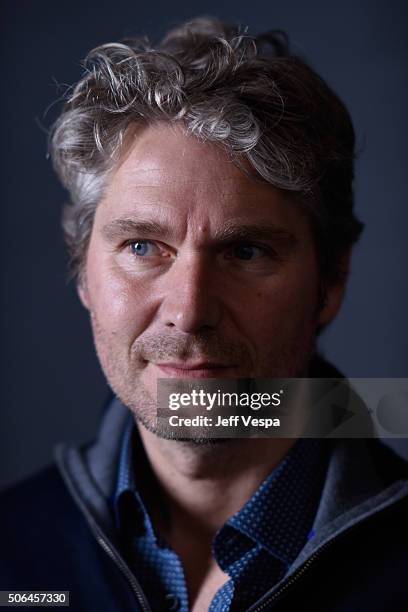 Director Thorsten Schutte from the film "Eat That Question: Frank Zappa in His Own Words" poses for a portrait during the WireImage Portrait Studio...