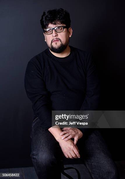 Director Alejandro Fernandez Almendras from the film "Not much ado about nothing" poses for a portrait during the WireImage Portrait Studio hosted by...