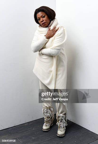 Actress Lorraine Toussaint from the film "Sophie and the Rising Sun" poses for a portrait during the WireImage Portrait Studio hosted by Eddie Bauer...