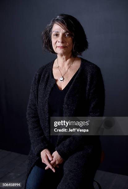 Writer/Director Maggie Greenwald from the film "Sophie and the Rising Sun" poses for a portrait during the WireImage Portrait Studio hosted by Eddie...