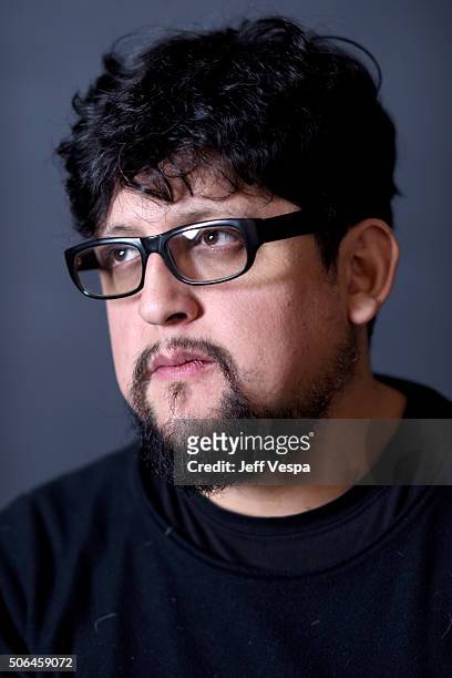 Director Alejandro Fernandez Almendras from the film "Not much ado about nothing" poses for a portrait during the WireImage Portrait Studio hosted by...
