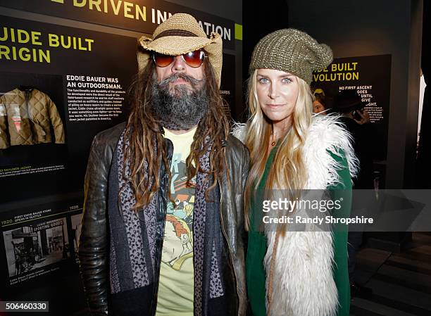 Director Rob Zombie and actress Sheri Moon Zombie attend the Eddie Bauer Adventure House during the 2016 Sundance Film Festival at Village at The...