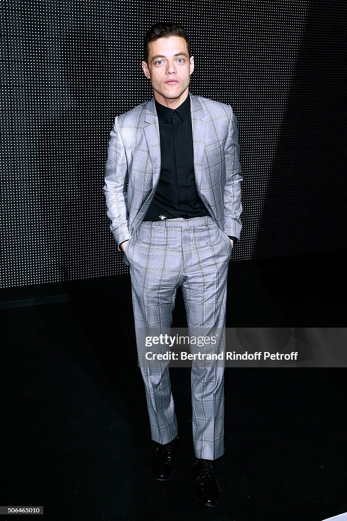 Dior Homme : Front Row - Paris Fashion Week - Menswear F/W 2016-2017