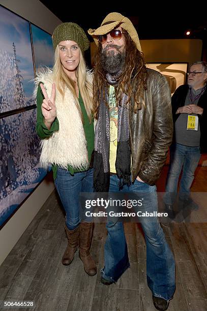 Actress Sheri Moon Zombie and Rob Zombie attend The Samsung Studio At Sundance Festival 2016 on January 23, 2016 in Park City, Utah.