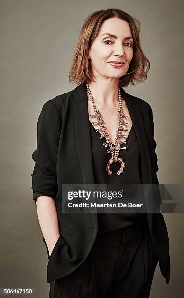 Joanne Whalley of NBCUniversal/Esquire Network's 'Beowulf' poses in the Getty Images Portrait Studio at the 2016 Winter Television Critics...