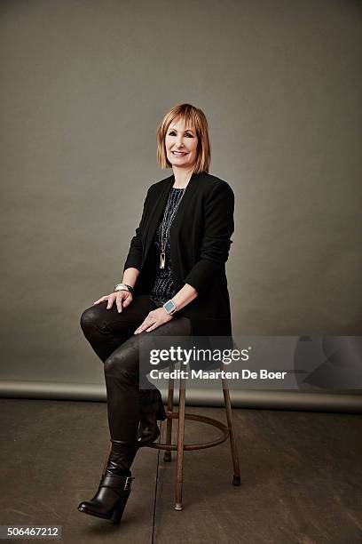 Gale Anne Hurd of NBCUniversal/Syfy's 'Hunters' poses in the Getty Images Portrait Studio at the 2016 Winter Television Critics Association press...