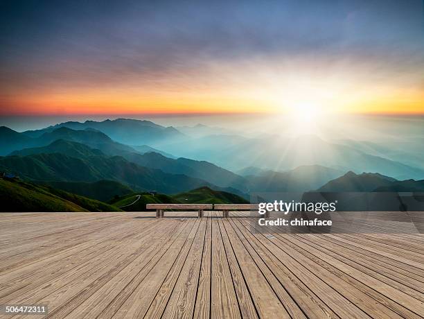 sunrise - panoramic nature stock pictures, royalty-free photos & images