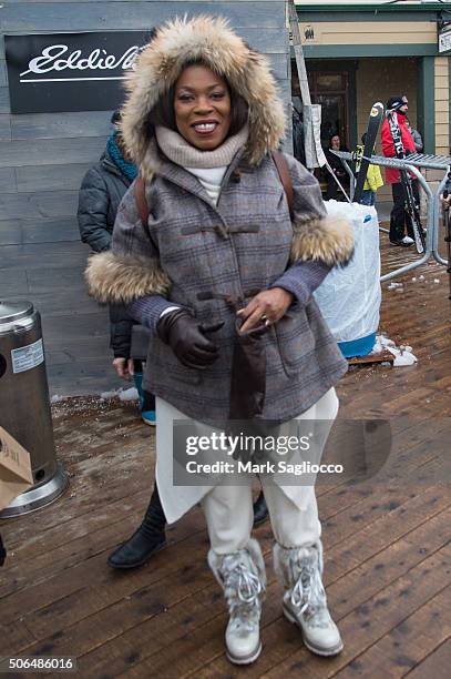 Actress Lorraine Toussaint is seen around town during the Sundance Film Festival on January 23, 2016 in Park City, Utah.