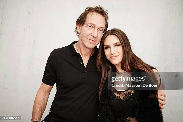 Entertainment lawyer John Branca and Jenna Hurt from the film ''Michael Jackson's Journey from Motown to Off the Wall" pose for a portrait during the...