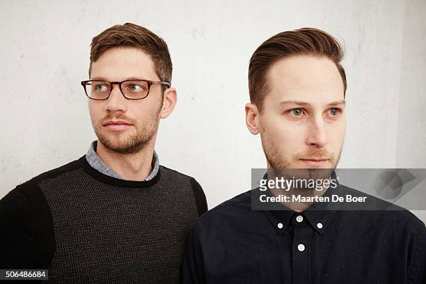 Director Andrew Laurich and writer Gabriel Miller from the film ''A Reasonable Request" pose for a portrait during the Getty Images Portrait Studio...