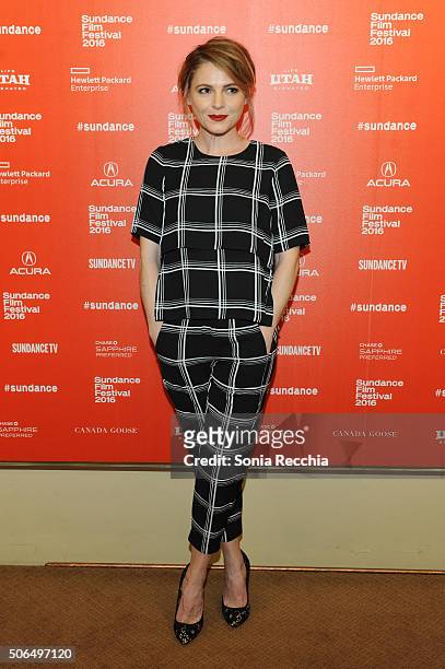 Actress Amy Seimetz attends "The Girlfriend Experience" Premiere during the 2016 Sundance Film Festival at Egyptian Theatre on January 23, 2016 in...