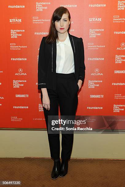 Actress Kate Lyn Sheil attends "The Girlfriend Experience" Premiere during the 2016 Sundance Film Festival at Egyptian Theatre on January 23, 2016 in...