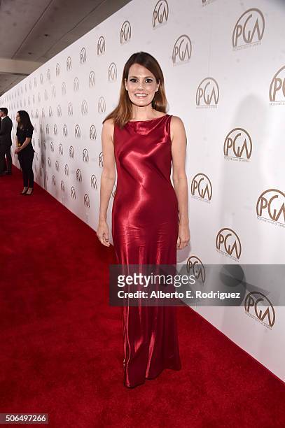 Actress Suzanne Cryer attends the 27th Annual Producers Guild Of America Awards at the Hyatt Regency Century Plaza on January 23, 2016 in Century...