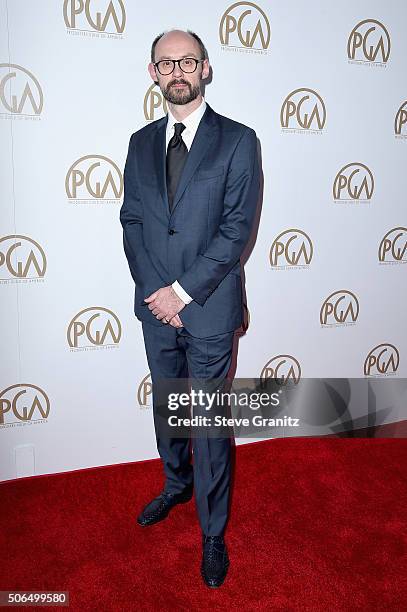 Producer James Gay-Rees attends the 27th Annual Producers Guild Awards at the Hyatt Regency Century Plaza on January 23, 2016 in Century City,...