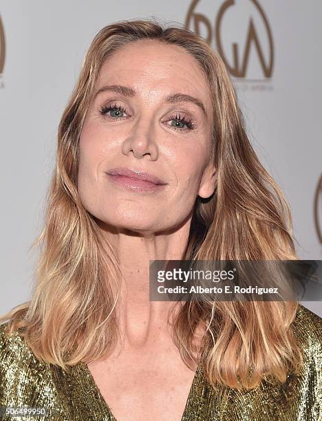 Actress Kelly Lynch attends the 27th Annual Producers Guild Of America Awards at the Hyatt Regency Century Plaza on January 23, 2016 in Century City,...