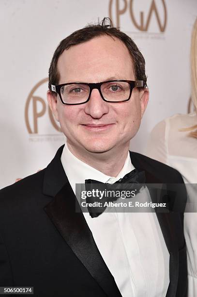 Producer Josh Lieb attends the 27th Annual Producers Guild Of America Awards at the Hyatt Regency Century Plaza on January 23, 2016 in Century City,...