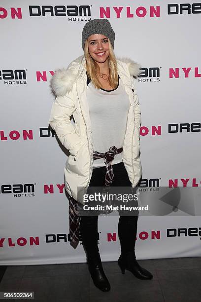 Actress Jessica Barth attends NYLON + Dream Hotels Apres Ski at Sundance Film Festival on January 23, 2016 in Park City, Utah.