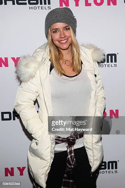Actress Jessica Barth attends NYLON + Dream Hotels Apres Ski at Sundance Film Festival on January 23, 2016 in Park City, Utah.
