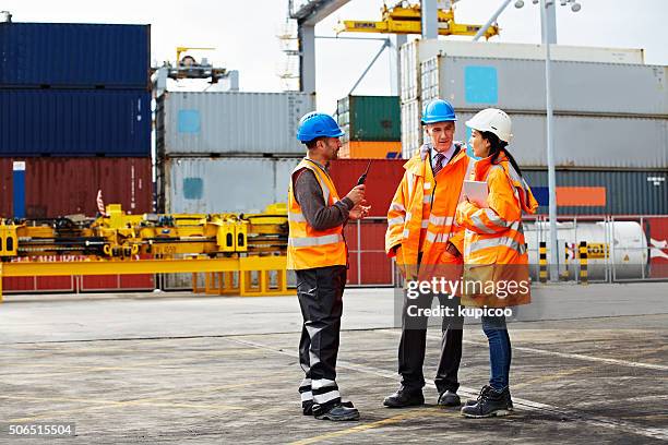 they'll ensure your shipment goes out on schedule - docker stock pictures, royalty-free photos & images