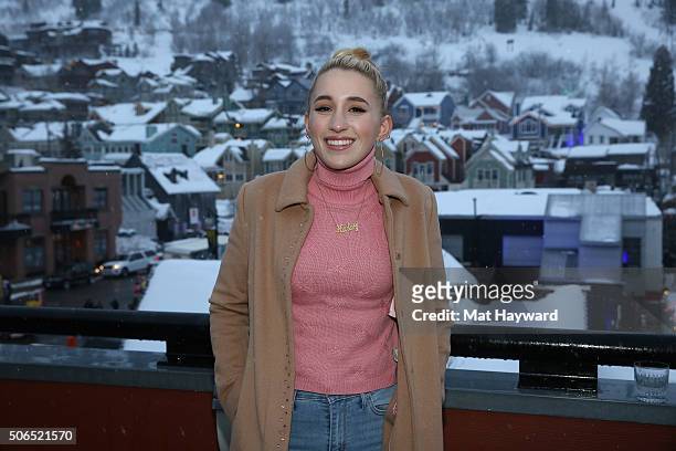 Harley Quinn Smith attends NYLON + Dream Hotels Apres Ski at Sundance Film Festival on January 23, 2016 in Park City, Utah.