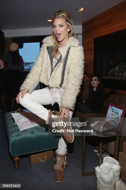 Actress AnnaLynne McCord attends NYLON + Dream Hotels Apres Ski at Sundance Film Festival on January 23, 2016 in Park City, Utah.