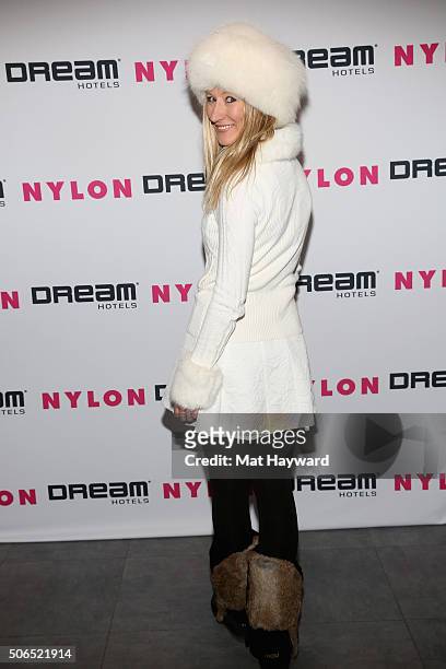 Rovenna Cousins attends NYLON + Dream Hotels Apres Ski at Sundance Film Festival on January 23, 2016 in Park City, Utah.