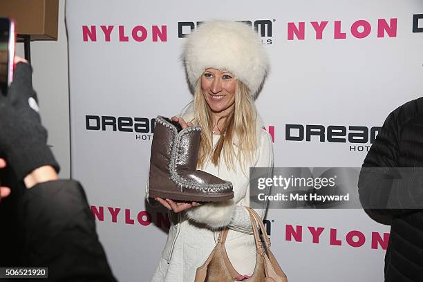 Rovenna Cousins attends NYLON + Dream Hotels Apres Ski at Sundance Film Festival on January 23, 2016 in Park City, Utah.