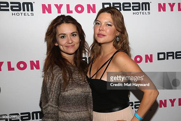 Ava Paloma and Jenny Hutton attend NYLON + Dream Hotels Apres Ski at Sundance Film Festival on January 23, 2016 in Park City, Utah.