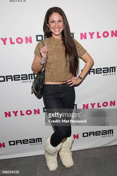 Jasmin Rosenberg attends NYLON + Dream Hotels Apres Ski at Sundance Film Festival on January 23, 2016 in Park City, Utah.