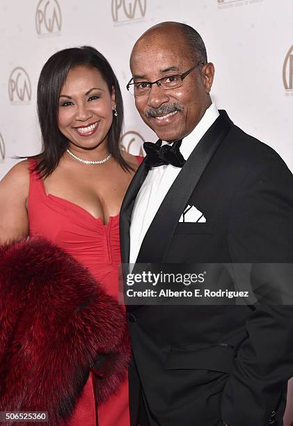 General Motors' current Vice President of Global Design Edward T. Welburn attends 27th Annual Producers Guild Of America Awards at the Hyatt Regency...