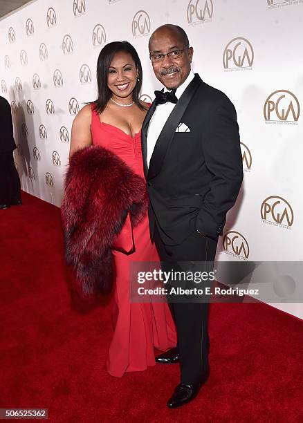 General Motors' current Vice President of Global Design Edward T. Welburn attends 27th Annual Producers Guild Of America Awards at the Hyatt Regency...