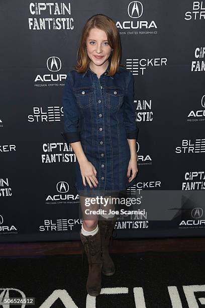 Actress Samantha Isler attends the "Captain Fantastic" Premiere Party at The Acura Studio during Sundance Film Festival 2016 on January 23, 2016 in...