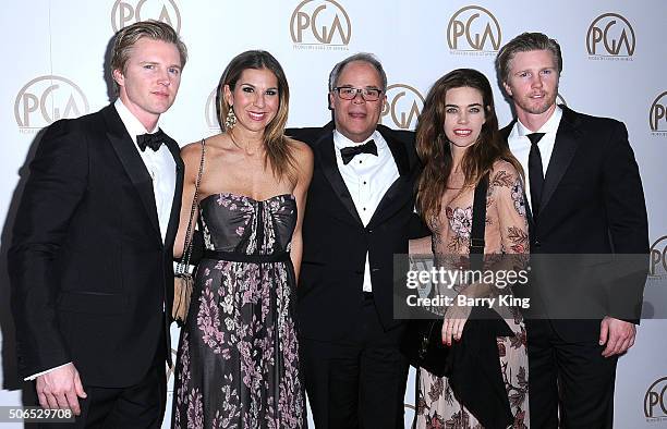 Producer Trent Luckinbill, producer Molly Smith, nominee Ed McDonnell, Actress Amelia Heinle and actor Thad Luckinbill attend the 27th Annual...