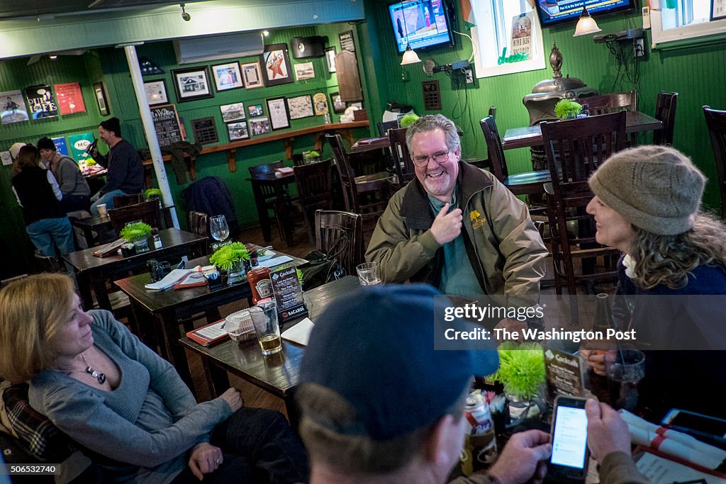 Blizzard Refuge at a Pub in Clifton