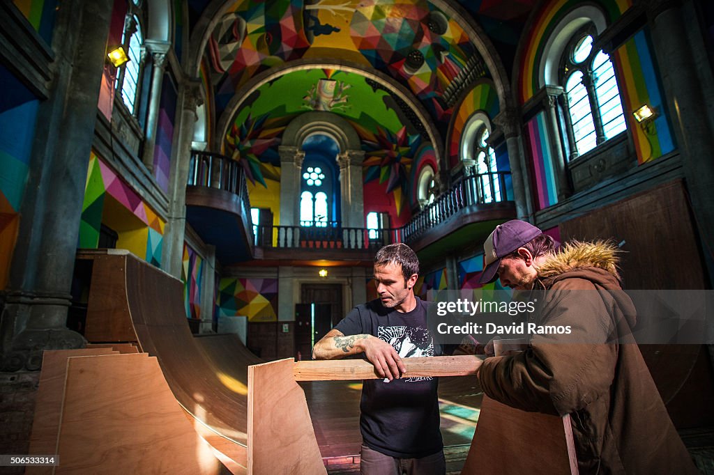 Empty Church Hosts A Skate Park In Oviedo