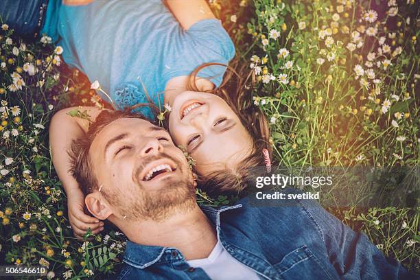 you'll always be my little girl - laying park stock pictures, royalty-free photos & images