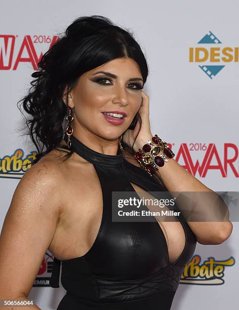 Adult film actress Romi Rain attends the 2016 Adult Video News Awards at the Hard Rock Hotel & Casino on January 23, 2016 in Las Vegas, Nevada.