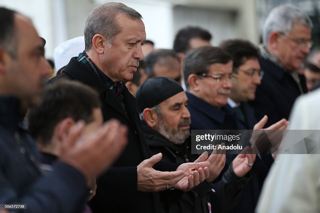 Funeral of Martyred Turkish soldier in Istanbul