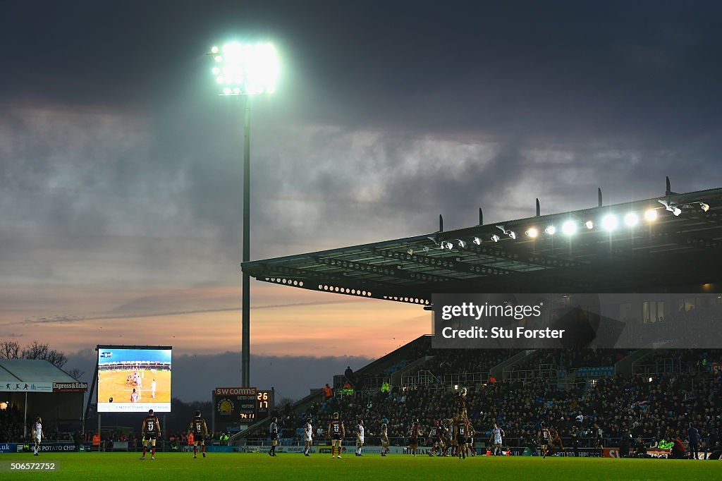 Exeter Chiefs v Ospreys - European Rugby Champions Cup