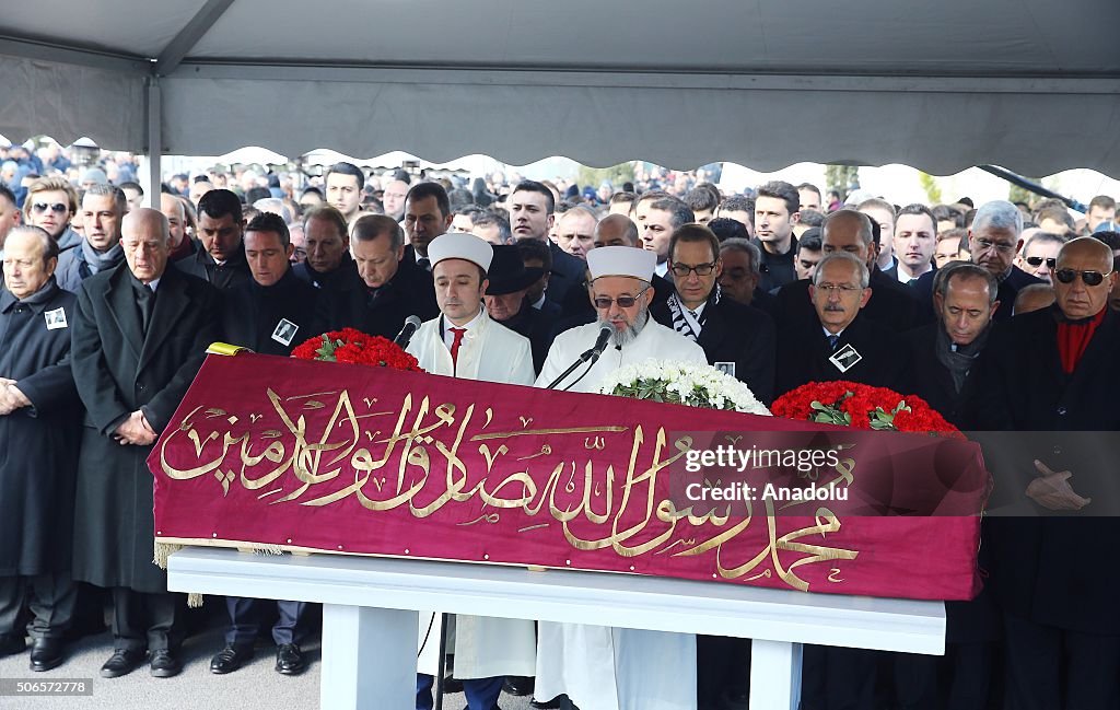 Funeral of Turkish Businessman Mustafa Koc in Istanbul