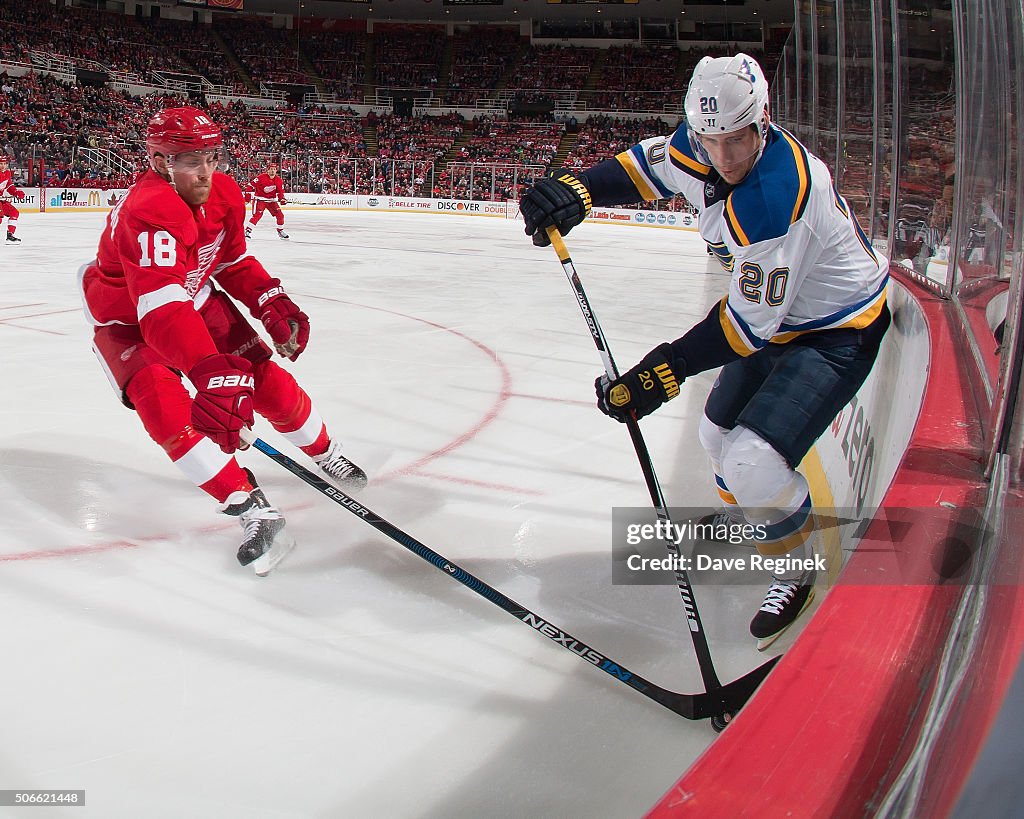 St Louis Blues v Detroit Red Wings