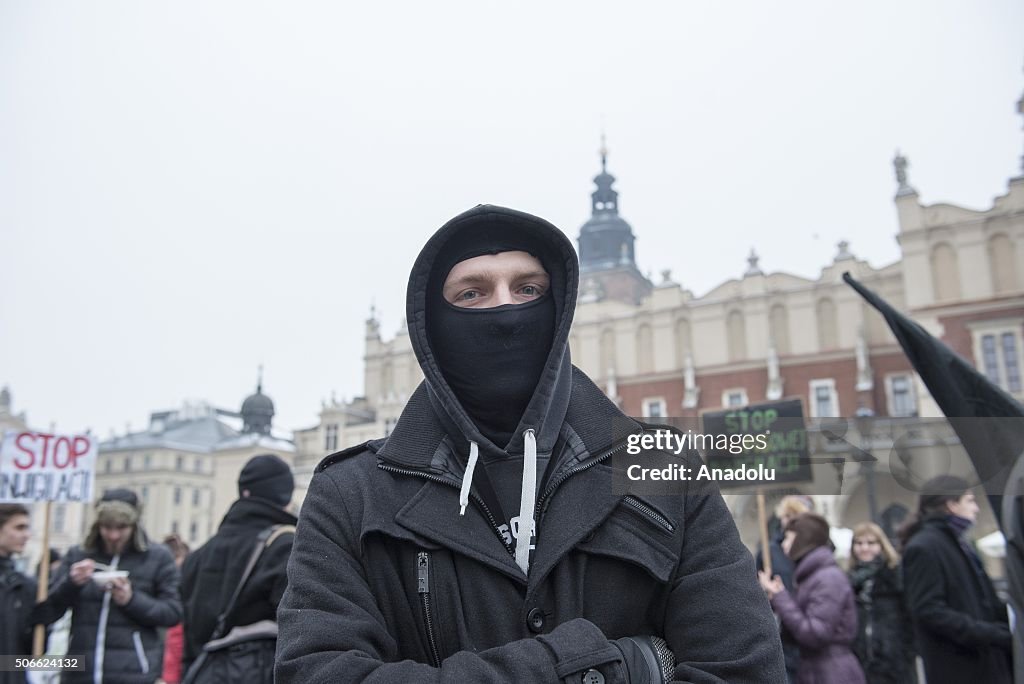 Anti government protest in Poland