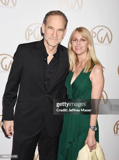 Producer/director Marshall Herskovitz and photographer Landry Major arrive at the 27th Annual Producers Guild Awards at the Hyatt Regency Century...