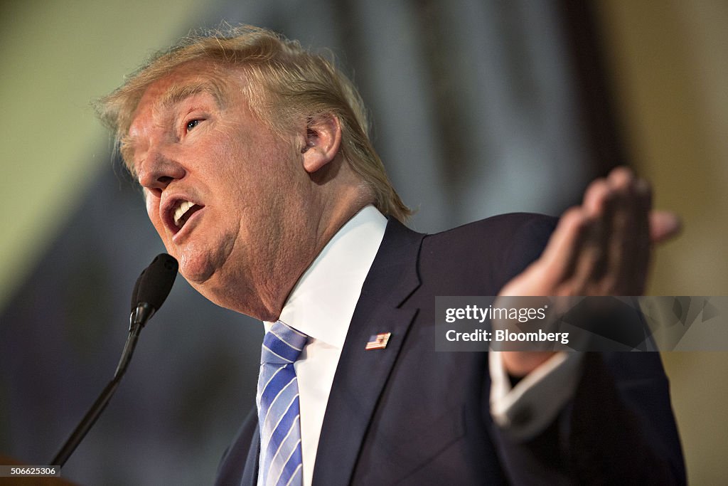 Presidential Candidate Donald Trump Holds Iowa Rally