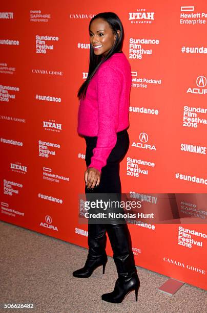 Tika Sumpter attends "Southside With You" Premiere during the 2016 Sundance Film Festival at Eccles Center Theatre on January 24, 2016 in Park City,...
