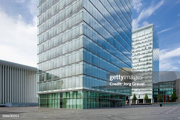 kirchberg district, luxembourg - kirchberg luxembourg stock pictures, royalty-free photos & images