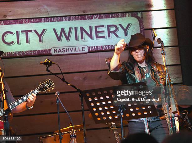 Mike Farris performs during Duane Allman Tribute at City Winery Nashville on January 23, 2016 in Nashville, United States.