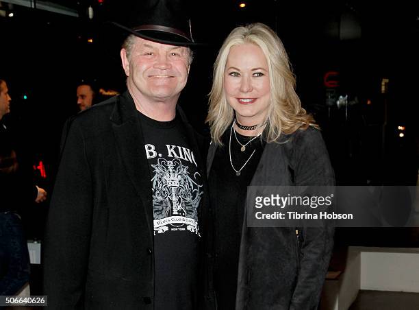 Micky Dolenz and Donna Quinter attend Billy Zane's opening night reception for his debut photo exhibit at Leica Gallery Los Angeles on January 23,...